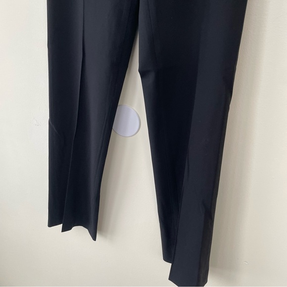 Lafayette 148 New York Black Wool Trouser Pants size 2 Straight Leg - Picture 3 of 8
